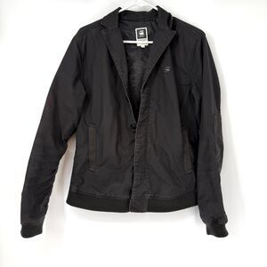 G Star Raw Mens Lockstart Overshirt Jacket Punk Streetwear Emo Goth Size L